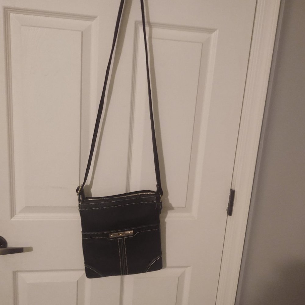 Black purse cross body bag